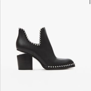 Alexander Wang gabi cut out bootie with rhodium